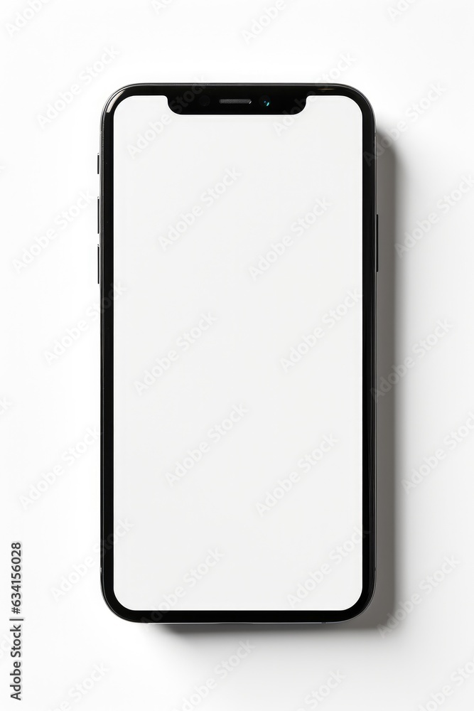 Smartphone mockup with blank white screen in realistic, clay, flat vector, line style. mobile phone mockup front view Smartphone mockup with blank white screen in realistic, clay, flat vector, line style. mobile phone mockup front view