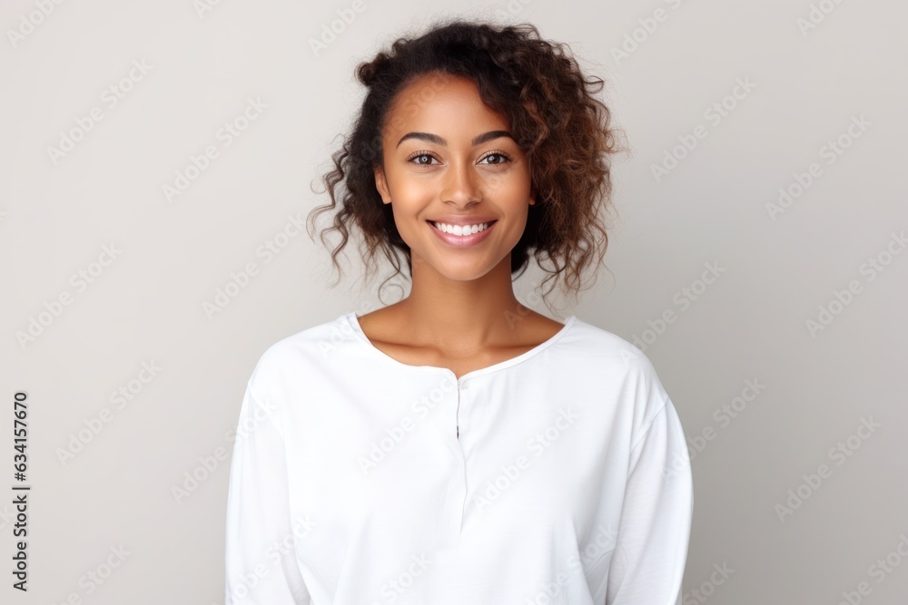 close up studio shot of beautiful young woman model with curly hair close up studio shot of beautiful young woman model with curly hair