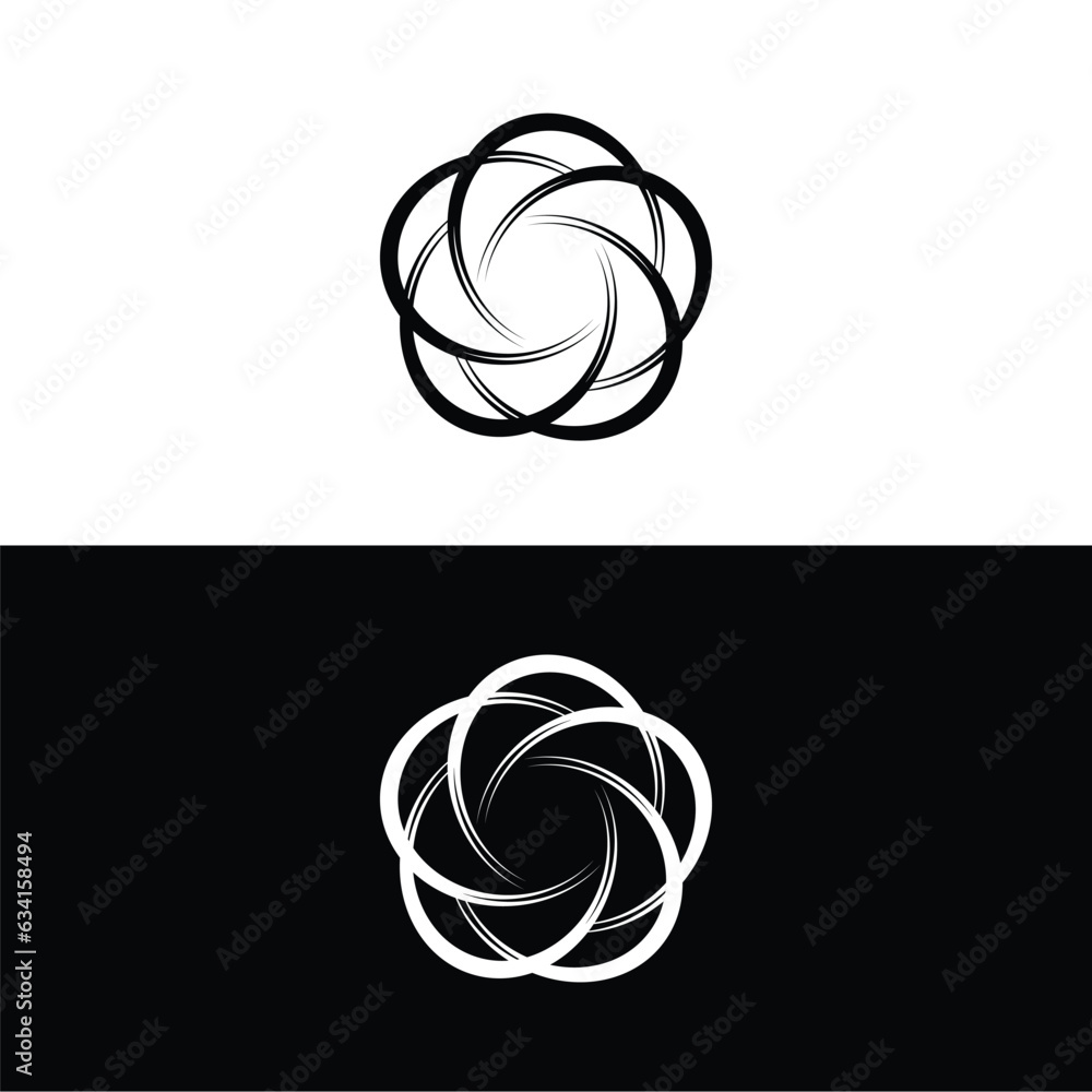 Circle vector logo template design . Circle icon iliustration