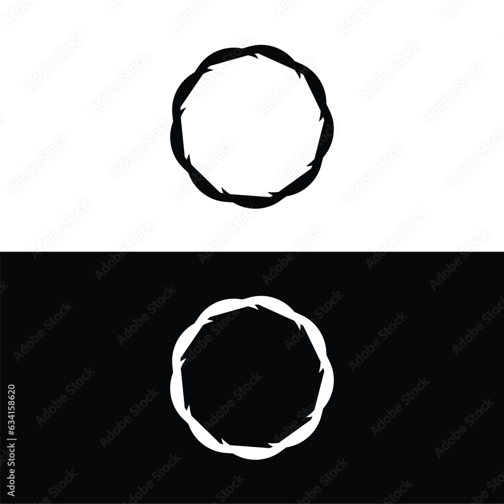 Round circular banner frames, borders . Circle vector logo Round circular banner frames, borders . Circle vector logo