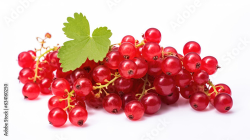 Red currant isolated on a white background.
