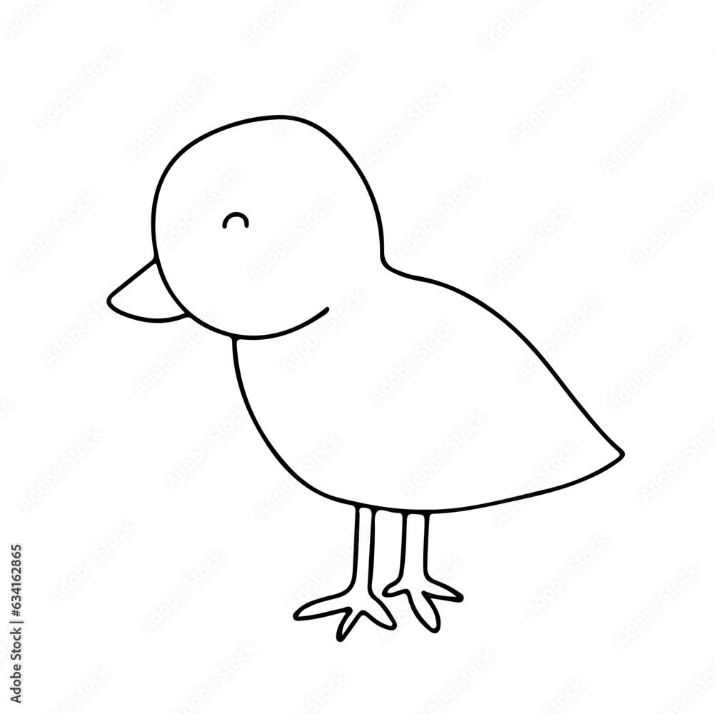 Easter bird spring doodle spring cute design element. Spring easter traditional egg coloring page design Easter bird spring doodle spring cute design element. Spring easter traditional egg coloring page design
