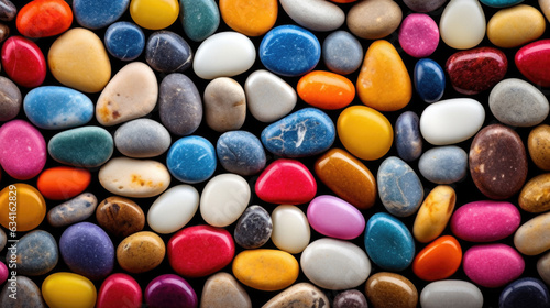 close up of colorful stones