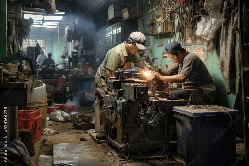 Hard-working people engaged in various tasks Hard-working people engaged in various tasks
