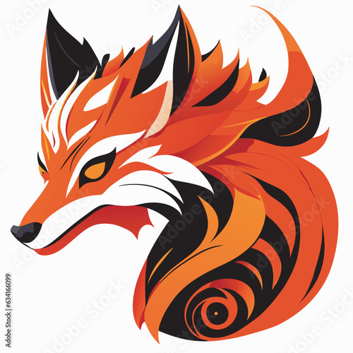 Fototapeta Naklejka Na Ścianę i Meble -  fox logo
