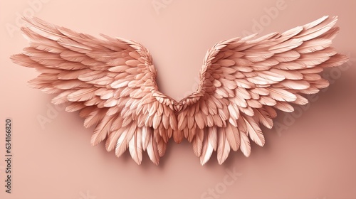 angel wings with heart