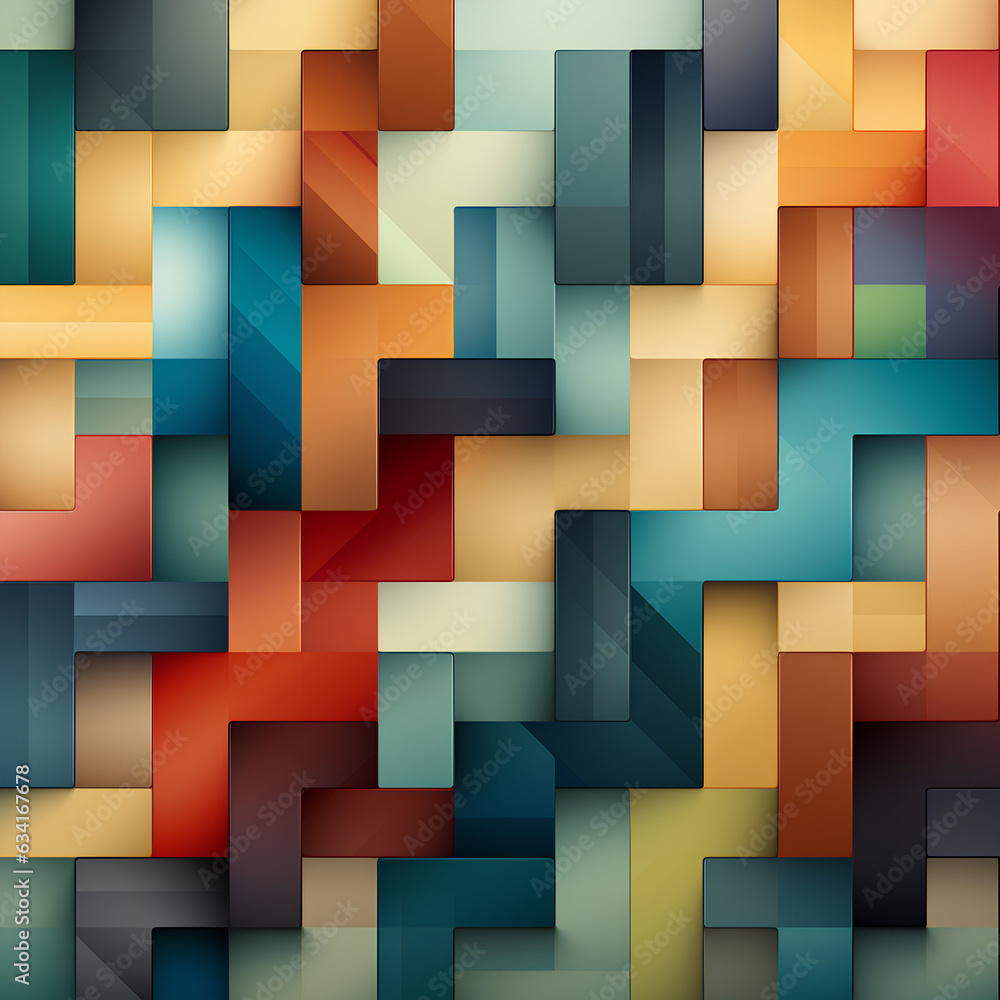 seamless geometric pattern texture with a retro color palette seamless geometric pattern texture with a retro color palette