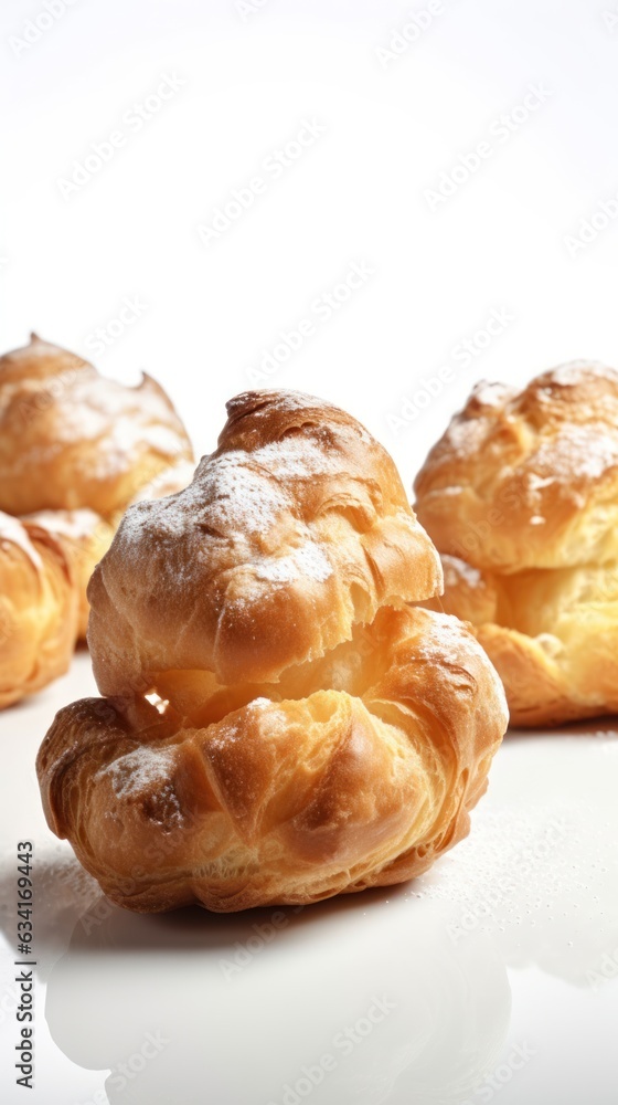 Pastry Perfection: Cream Puffs Crafted with French Expertise, generative ai