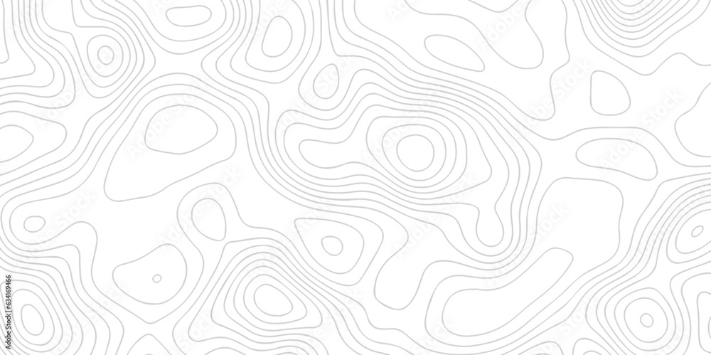 Topography map background. Topographic map lines, The black on white contours vector topography stylized height of the lines pattern map.