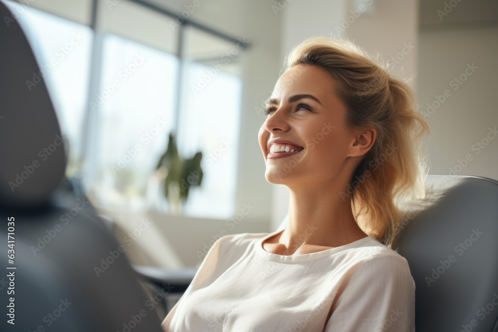 Young Woman Patient at a Dental Clinic. Young Woman Patient at a Dental Clinic.