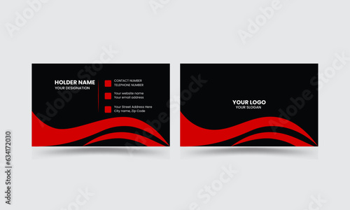 Modern and Simple Business card template design for corporate business
