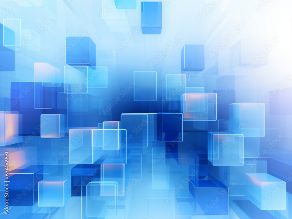 Elegant blue digital background, technology-infused illustration.