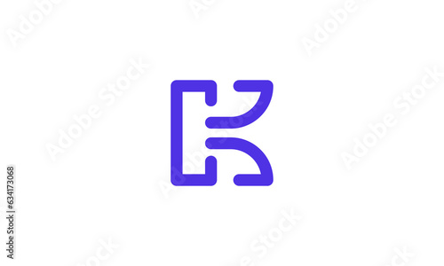 Letter CK logo design . clean and modern CK logo initials. vector illustration