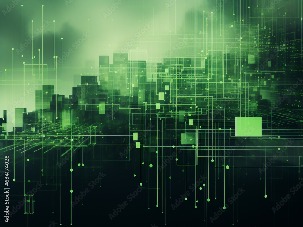 Green digital background: fusion of cybersecurity, art, and cutting-edge network. Green digital background: fusion of cybersecurity, art, and cutting-edge network.