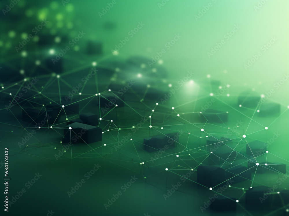 Obraz premium Green digital background: modern interplay of art, illustration, and wallpaper.