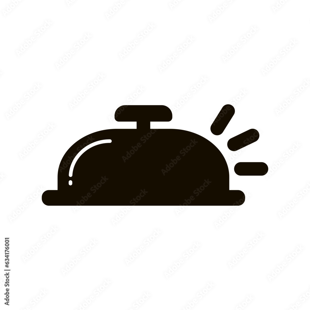 Silhouette Bell Notification Icon Silhouette Bell Notification Icon