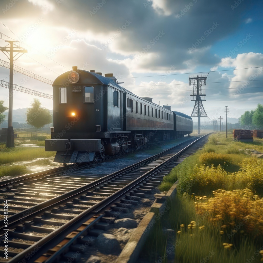 Train. Image created by AI