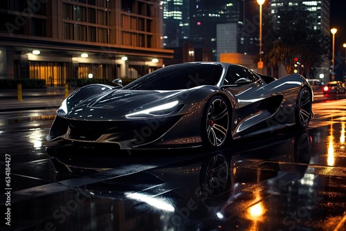 Supercar at Night Exquisite Nighttime Drive © mindscapephotos