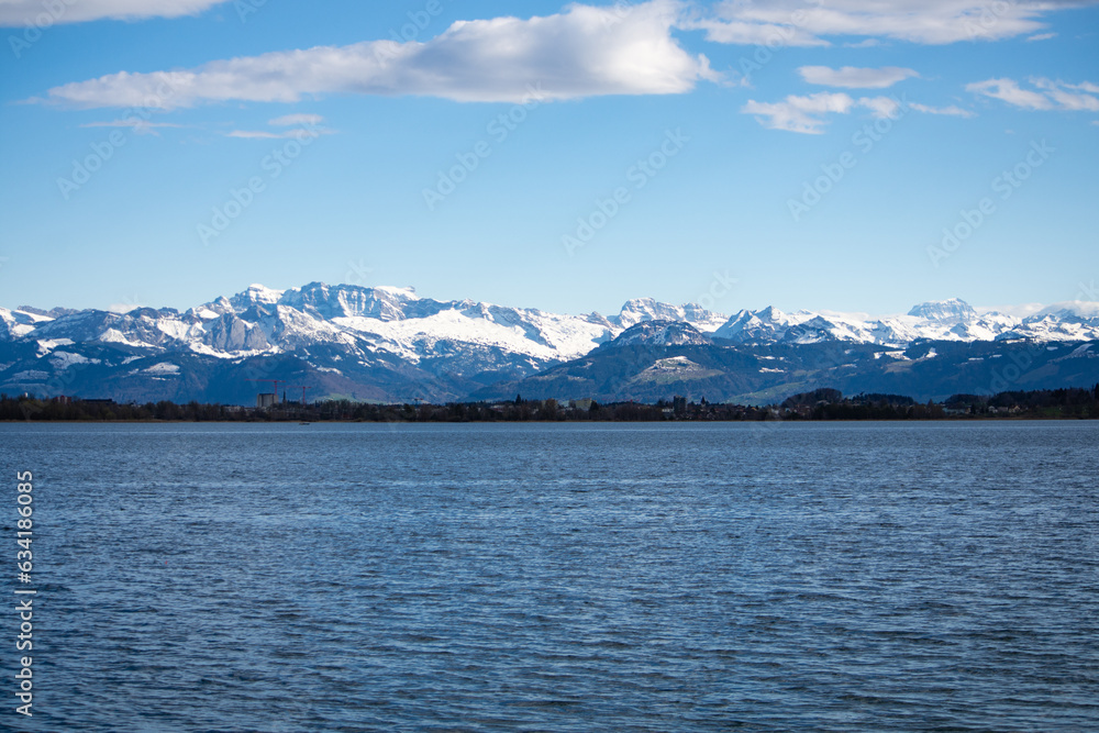 Swiss Alps seen from Pfäffikon