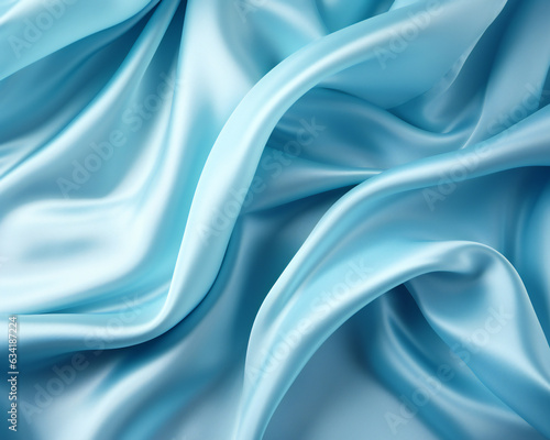 blue satin background, Elegance Unveiled: Exploring the Allure of Silk Fabric Background photo