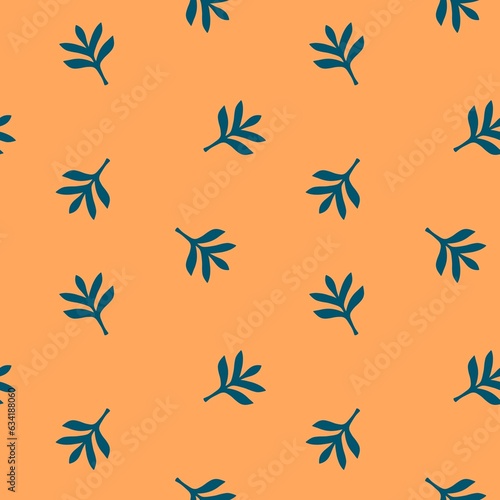 Floral seamless leaves pattern for wrapping paper and fabrics and fashion textiles and kids clothes print © Tetiana