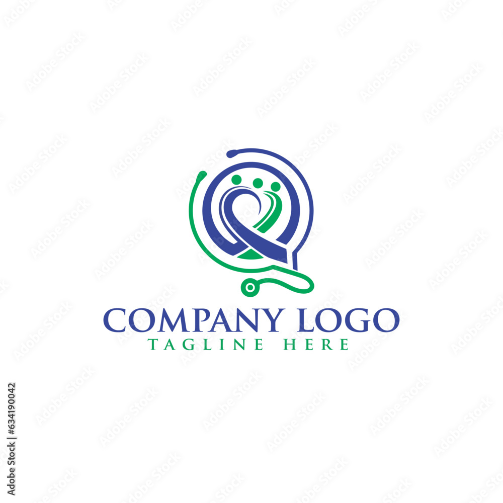Woman logo with modern line art style for beauty salon and business 
