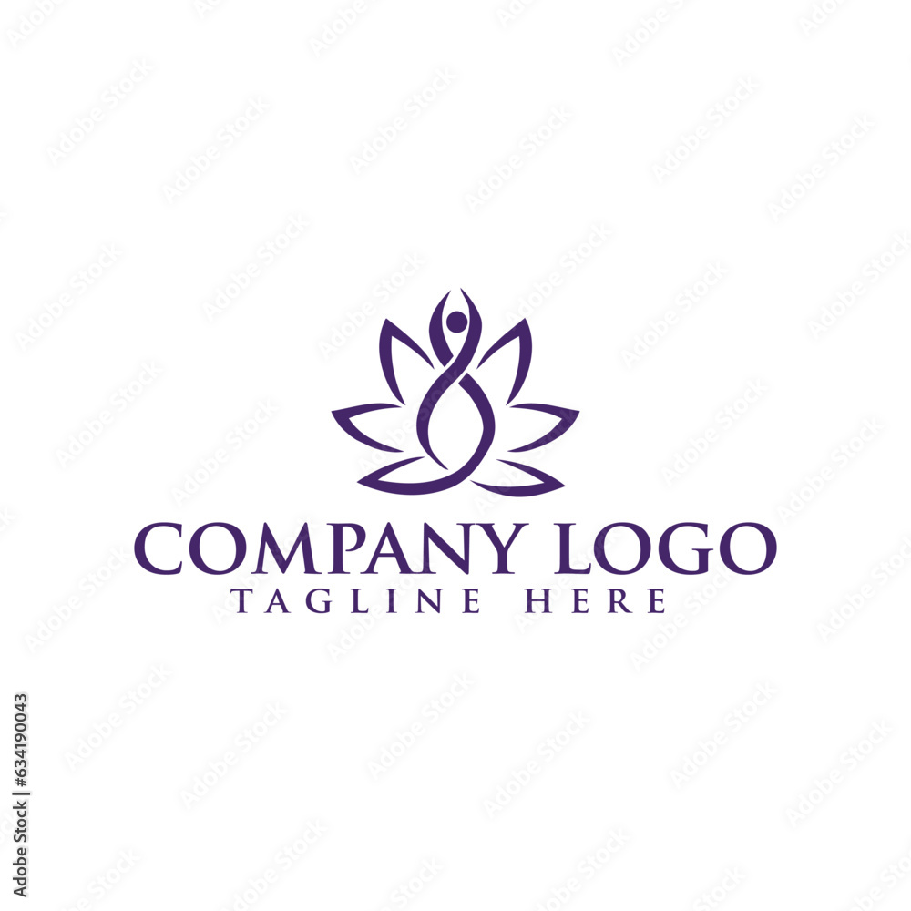 Fototapeta premium Lotus Beauty Spa, Salon Logo template.