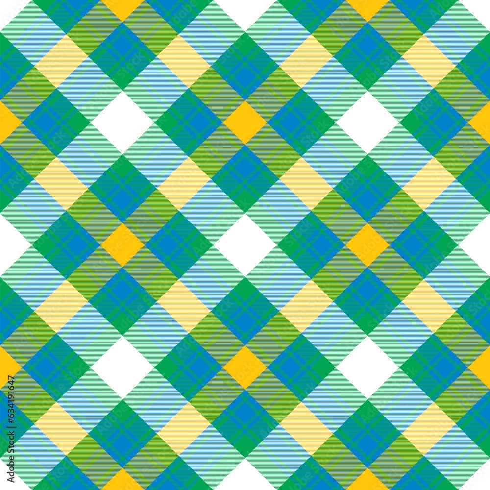Plaid pattern seamless. Check fabric texture. Stripe square background. Vector textile design.