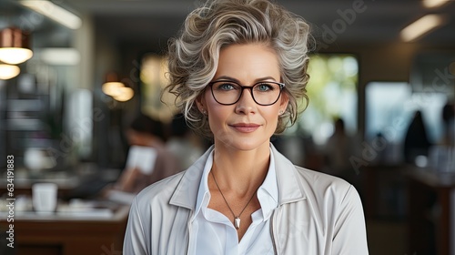  A Portrait of a Female Mature Doctor
