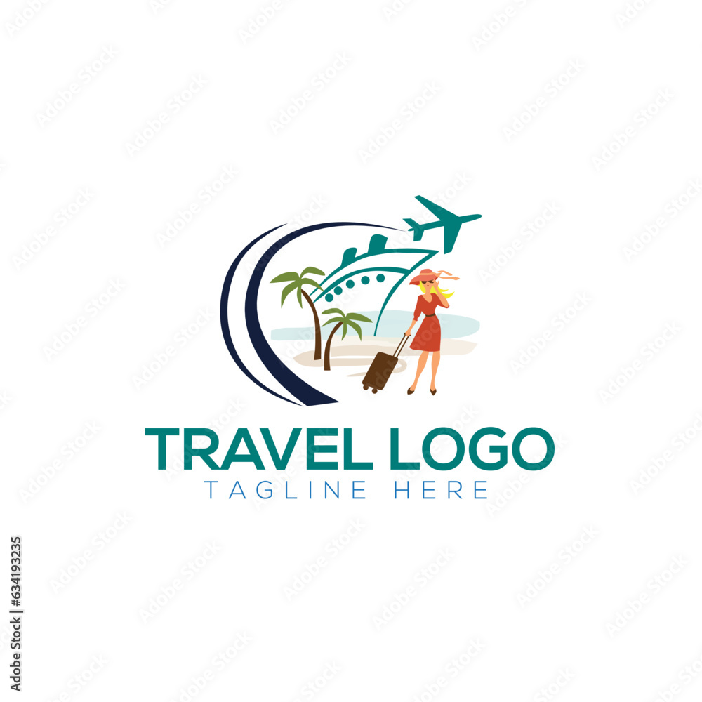 Fototapeta premium Travel Logo Template, Holiday Logo Template