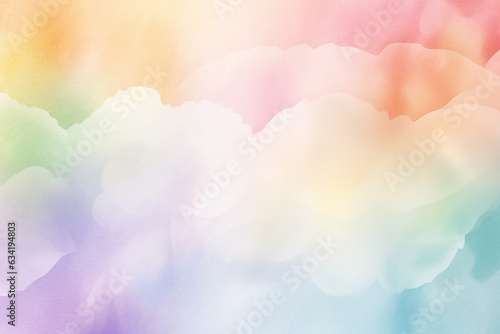 Pastel soft gradient abstract watercolor background. Generative AI