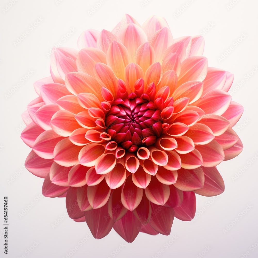Fototapeta premium Dahlia on a plain white background - isolated stock pictures Lavender_on_a_plain_white_background - isolated stock pictures