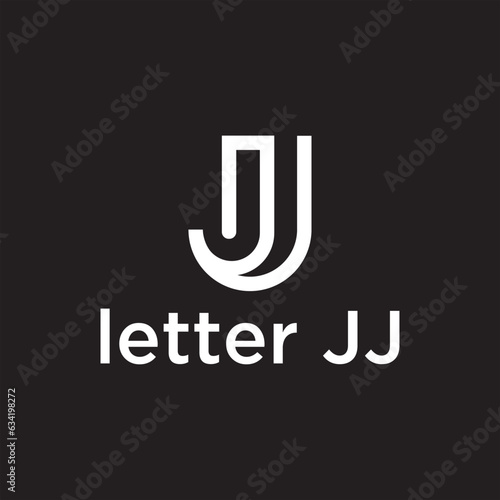 letter jj logo design. logo icon letter jj . symbol initial letter jj , logo jj line , line jj logo cobination 