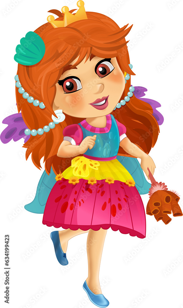 cartoon fairy tale character ef princess isolated illustration for children cartoon fairy tale character ef princess isolated illustration for children