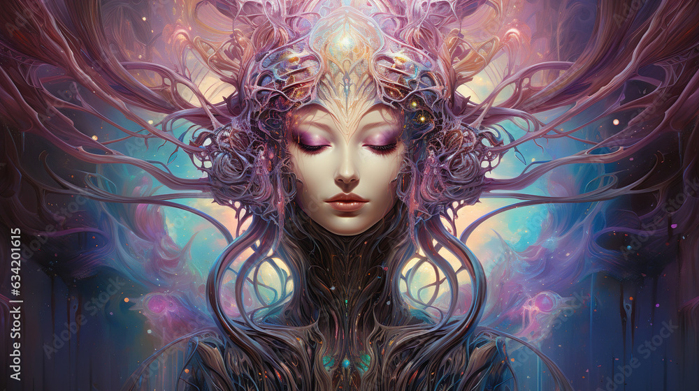 Representation of a psychedelic divine cosmic trippy godly spiritual psionic entity Representation of a psychedelic divine cosmic trippy godly spiritual psionic entity