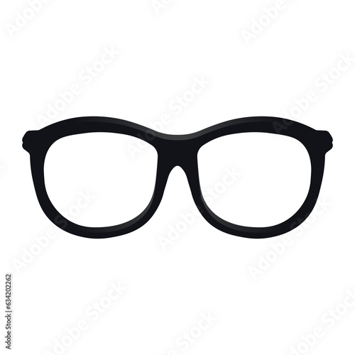 Black glasses Large size icon for emoji smile