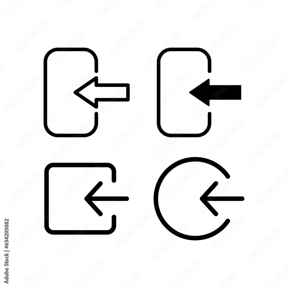 icon login, enter the door.diisolasi dengan latar belakang putih,icon set. icon login, enter the door.diisolasi dengan latar belakang putih,icon set.