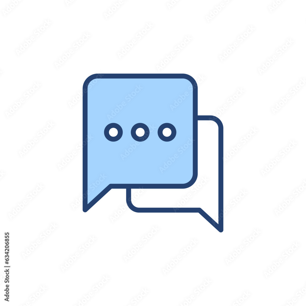 Chat icon vector. speech bubble sign and symbol. comment icon. message Chat icon vector. speech bubble sign and symbol. comment icon. message