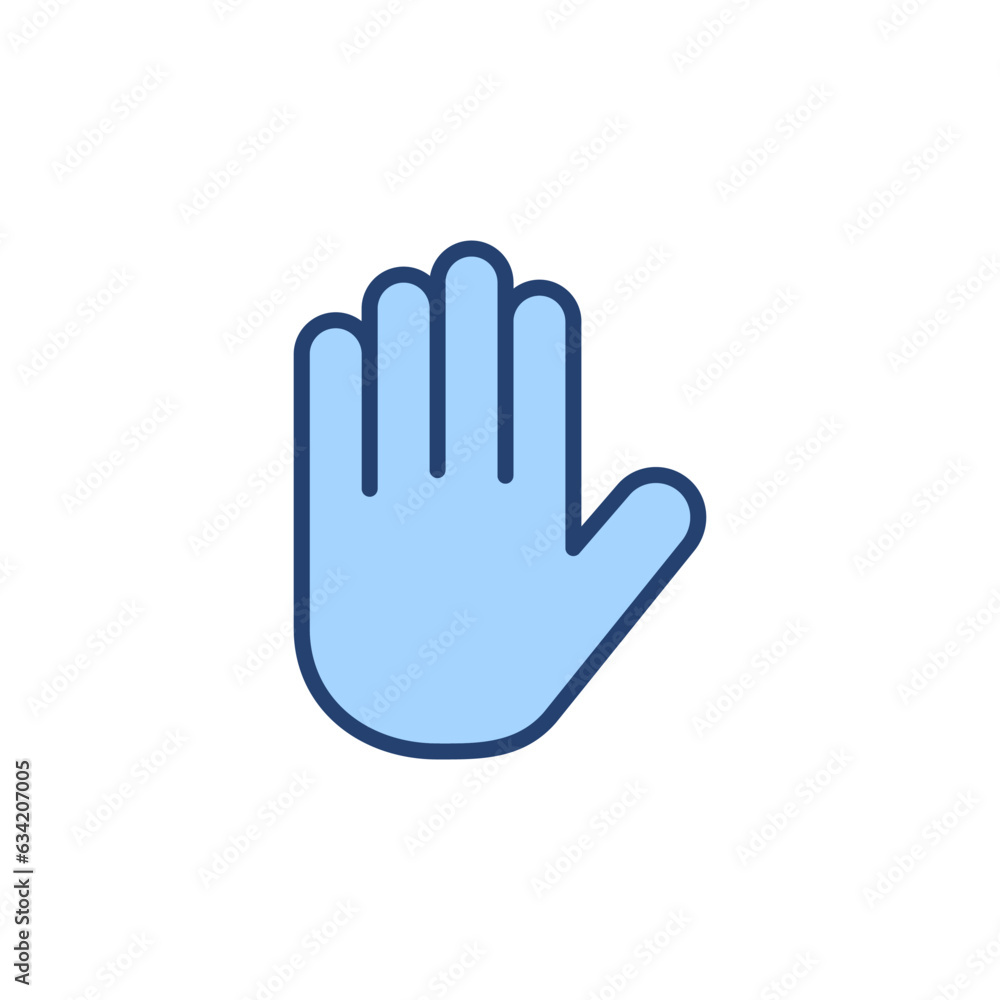 Hand icon vector. hand sign and symbol. palm Hand icon vector. hand sign and symbol. palm