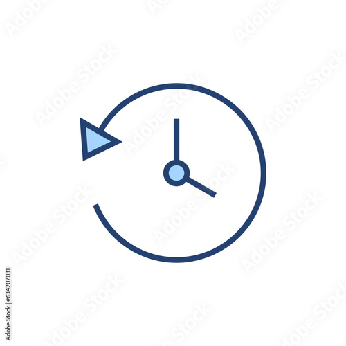 History icon vector. recent event history sign and symbol