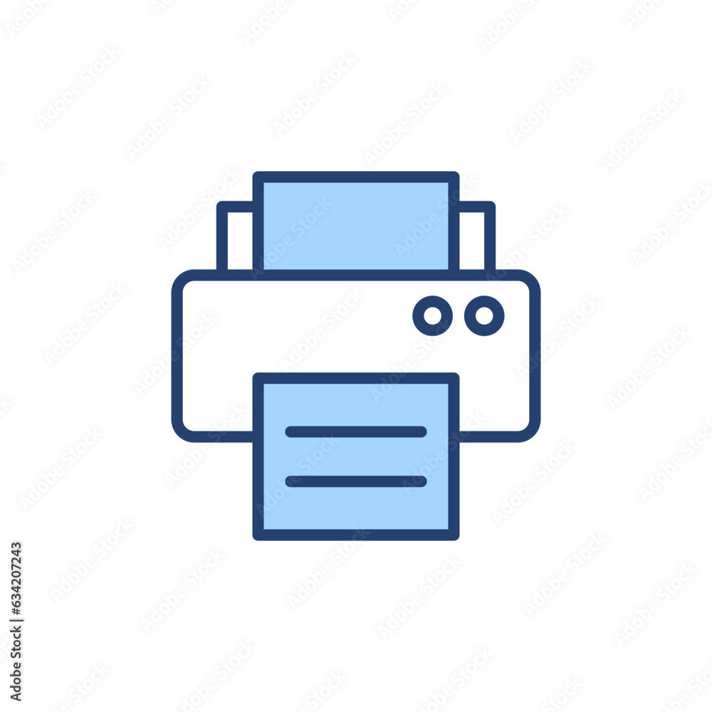 Print icon vector. printer sign and symbol Print icon vector. printer sign and symbol