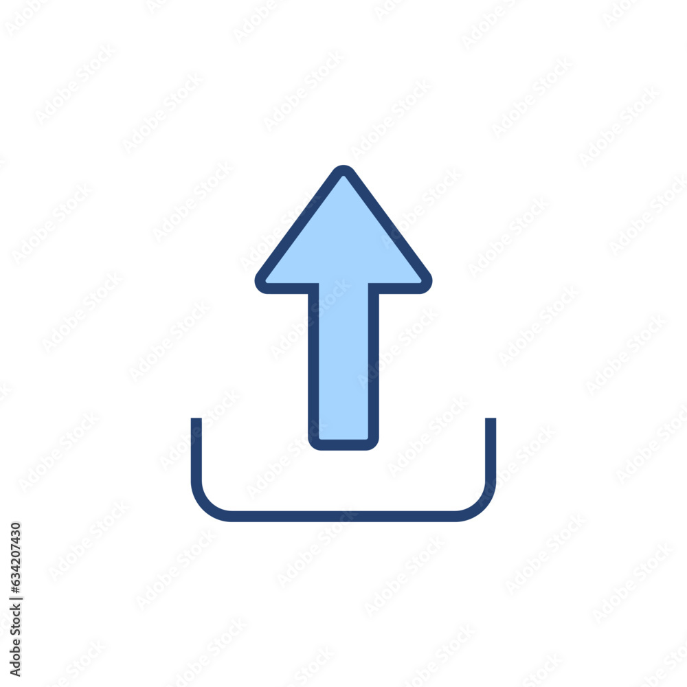 Upload icon vector. load data sign and symbol Upload icon vector. load data sign and symbol