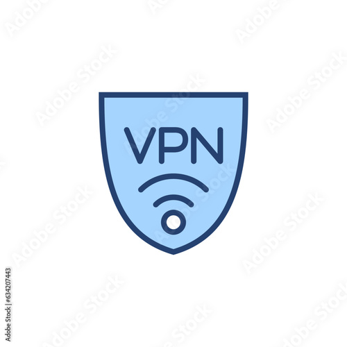 Vpn icon vector. Private network sign and symbol. virtual private network icon.