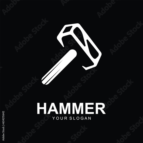 hammer logo vector illustration design