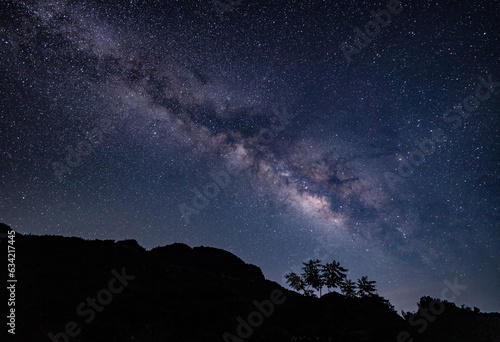 Wallpaper Mural Stargazing; Milky Way, Changqi Town, Chishui City, Guizhou Province, China. Moon Lake Scenic Resort of Chishui. Hong-Chuan Yan Torontodigital.ca