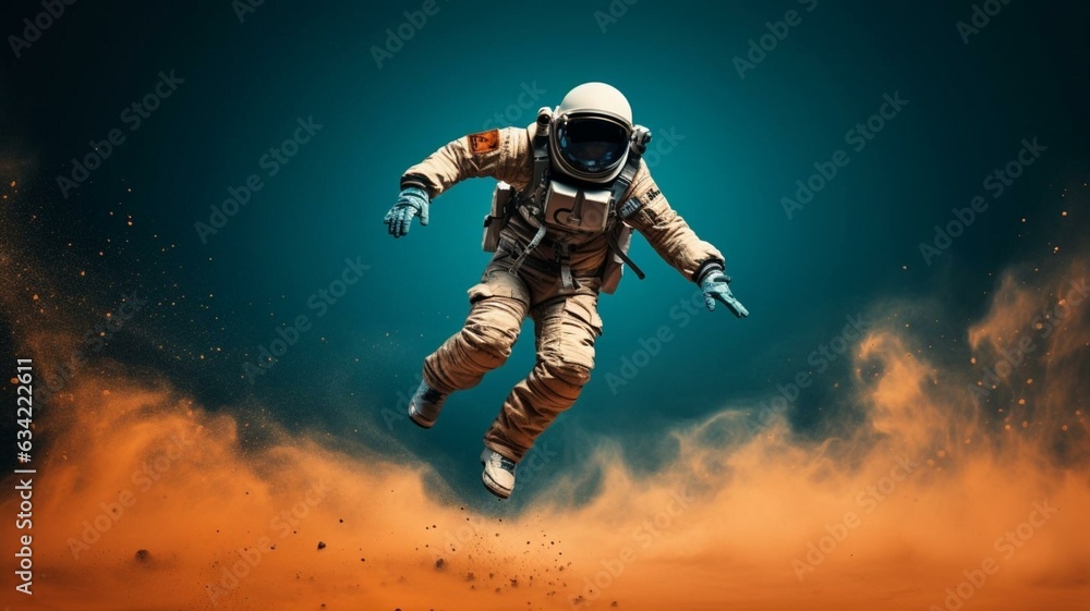Fototapeta premium astronaut in space