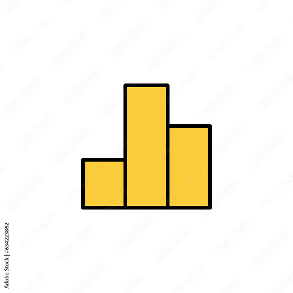 Growing graph Icon vector for web and mobile app. Chart sign and symbol. diagram icon Growing graph Icon vector for web and mobile app. Chart sign and symbol. diagram icon