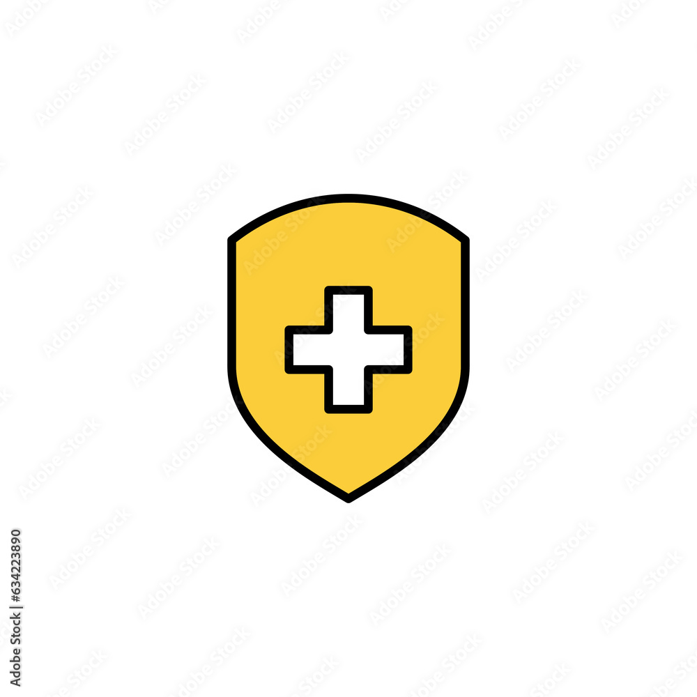 Health insurance icon vector for web and mobile app. Insurance document sign and symbol Health insurance icon vector for web and mobile app. Insurance document sign and symbol