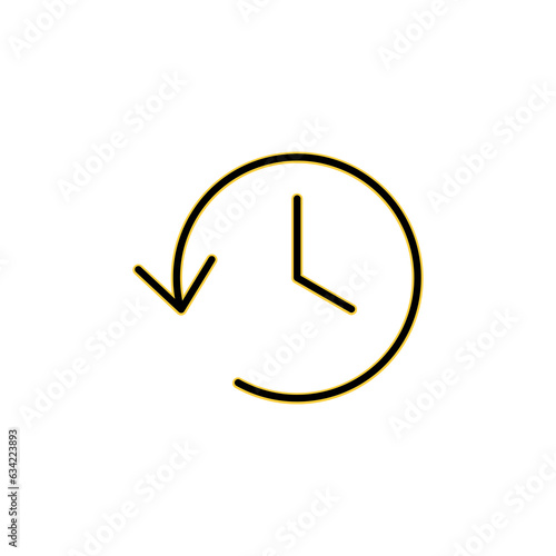 History icon vector for web and mobile app. recent event history sign and symbol