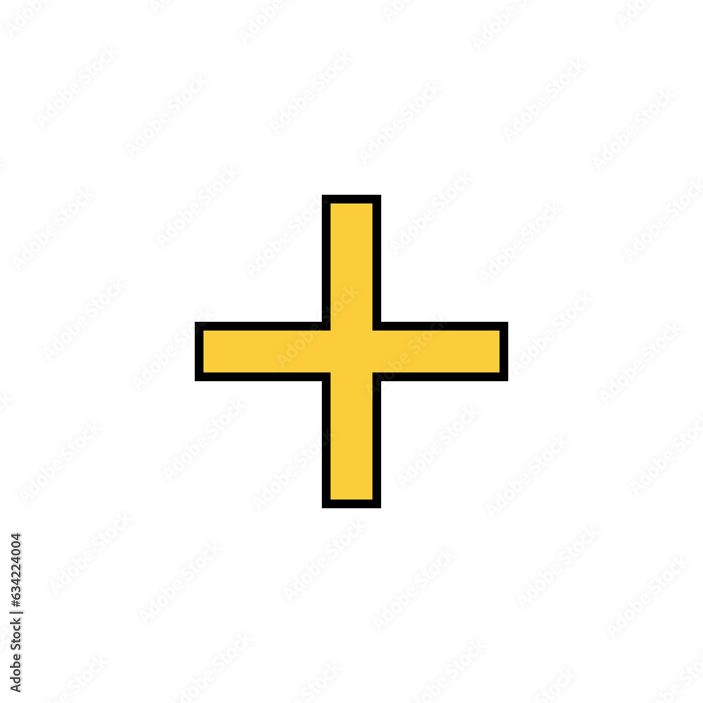Plus Icon vector for web and mobile app. Add plus sign and symbol Plus Icon vector for web and mobile app. Add plus sign and symbol
